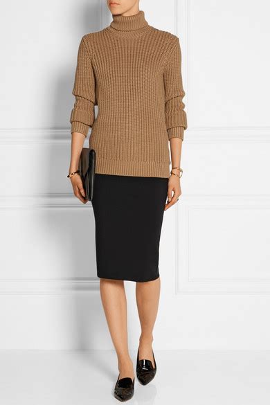 michael kors black white red skirt netaporter|michael kors pencil skirt.